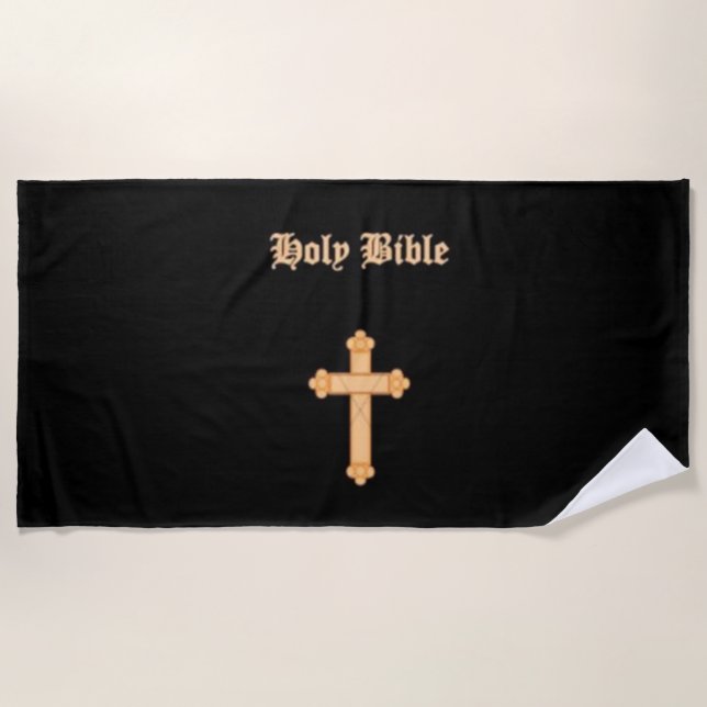 SERVIETTE DE PLAGE BIBLE SAINT (Devant)