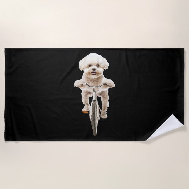 Serviette De Plage Bichon Frise (Devant)