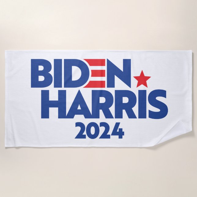 SERVIETTE DE PLAGE BIDEN HARRIS 2024 (Devant)
