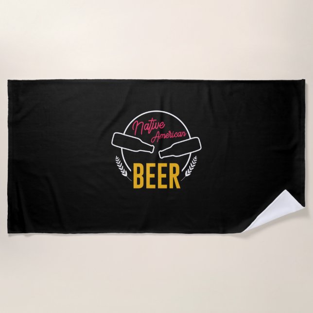 Serviette De Plage Bière amérindienne (Devant)