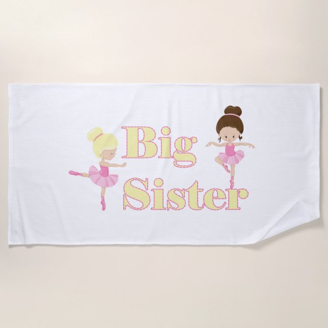 Serviette De Plage Big Soeur Ballerina (Devant)
