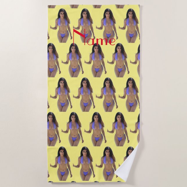 Serviette De Plage Bikini brun beauté Thunder_Cove (Devant)