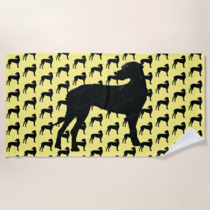 Serviette de plage Black Dane