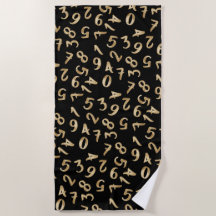 Black Gold Numbers Luxury Motif Chic Comptable