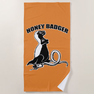 Serviette De Plage Blaireau de miel