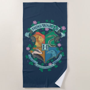 Serviette De Plage Blason floral HOGWARTS™