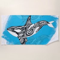 Bleu d'esprit tribal de tatouage d'épaulard