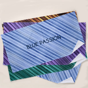 Serviette De Plage Bleu Passion Diagonale triée Personnalisée