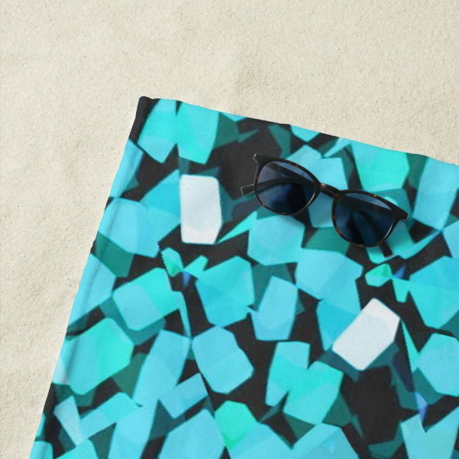 serviette de plage Blue Avalanche (En situation)