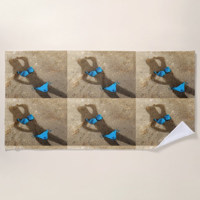 Serviette De Plage Blue Bikini Beach Sand Thunder_Cove (Devant)