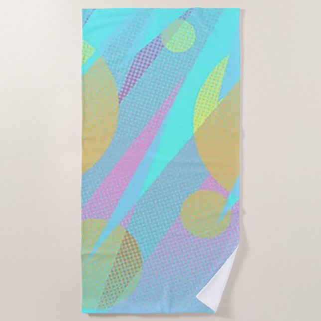 Serviette de plage Blue Lagoon (Devant)