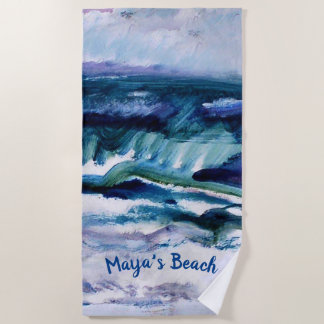 Serviette De Plage Blue Ocean Beach Pool Towel - PERSONNALISER