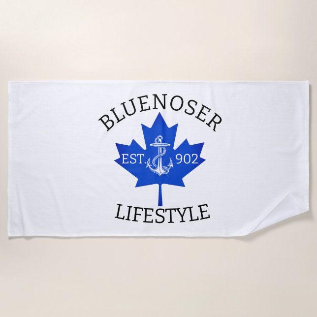 Serviette De Plage Bluenoser Lifestyle Feuille d'érable 902 Eh ! (Devant)