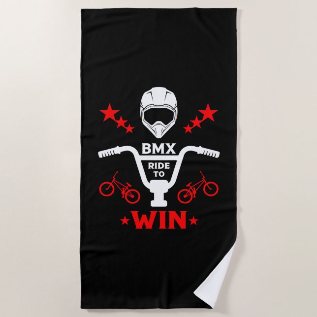 Serviette De Plage Bmx Bikers Freestyle (Devant)