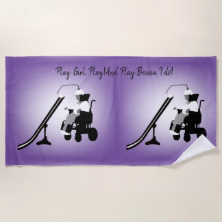 Serviette De Plage Boccia fille avec appuie-tête et rampe 