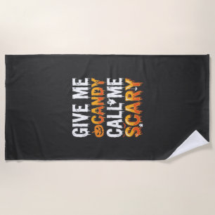 Serviette De Plage Bonbons Halloween Création Fantôme Écran_1