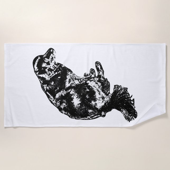 Serviette De Plage Bonfire Weekend Calm — Retriever (Devant)
