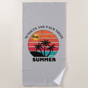 Serviette De Plage Bonjour Summer Holiday Beach Party