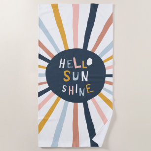 Serviette De Plage Bonjour Sunshine