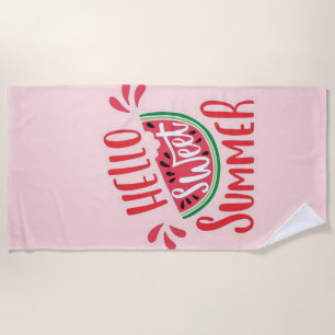 Serviette De Plage Bonjour Sweet Summer