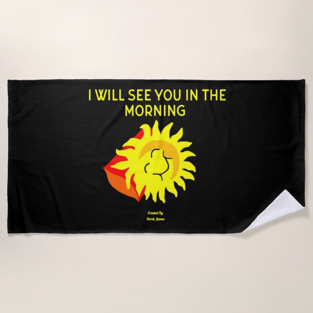 Serviette De Plage Bonne nuit Sun Beach Towel (Devant)