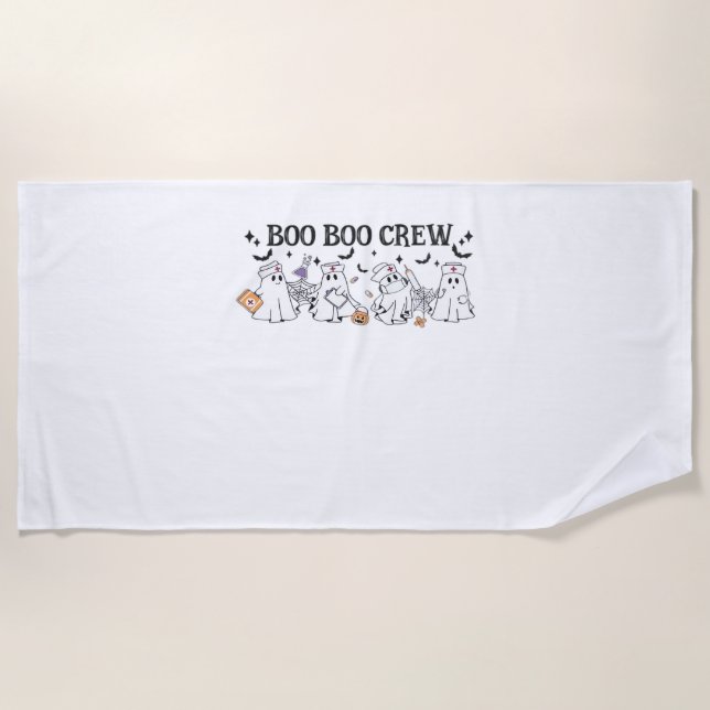 Serviette De Plage Boo Boo Crew Halloween Classic T-Shirt (Devant)