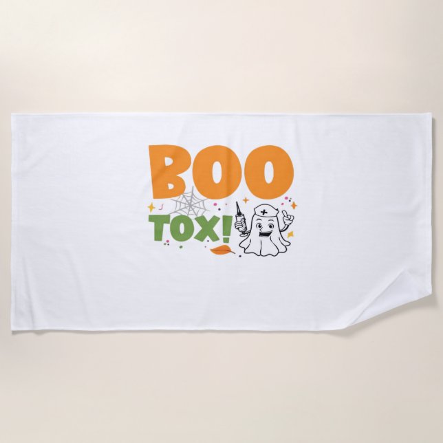 Serviette De Plage BOO Tox Injecteur Injecteur Remplissant Botox Dysp (Devant)