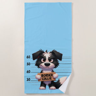 Serviette De Plage Border Collie vilain