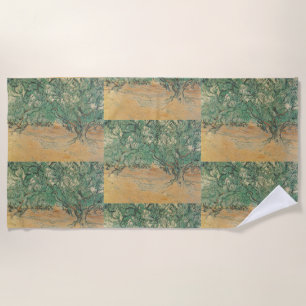 Serviette De Plage Bosquet d'oliviers de Van Gogh - Art de la nature