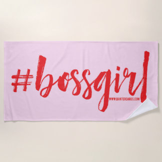 Serviette de plage Bossgirl