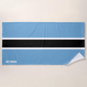 Serviette De Plage Botswana Drapeau splendide patriotique