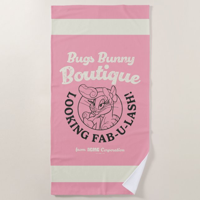 Serviette De Plage Boutique BUGS BUNNY™ - Fab-U-Lash à l'air ! (Devant)