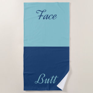 Serviette De Plage Bouton Visage