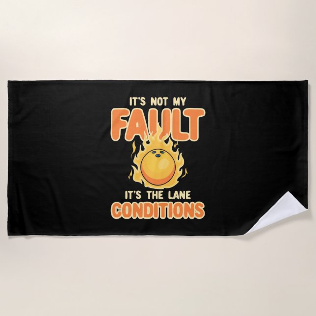 Serviette De Plage Bowling C'Est L'État De La Voie (Devant)