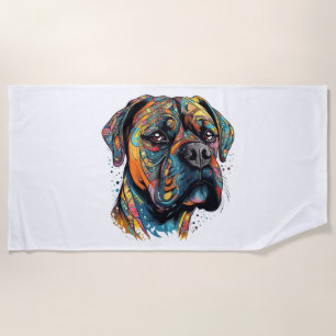 Serviette De Plage Boxer Buddies Jouer Pup Résumé du fichier numériqu
