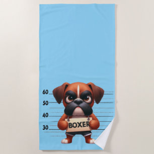 Serviette De Plage Boxer Vilain
