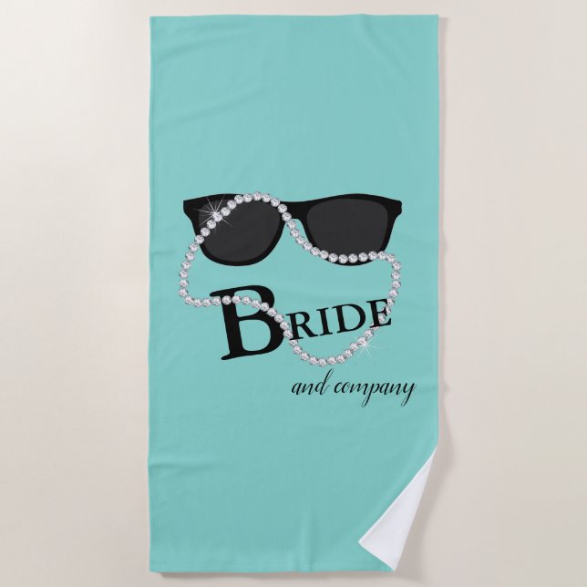 Serviette De Plage Bride & Company Couronne de diamants Party (Devant)