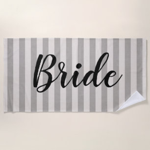 Serviette De Plage Bride rustique Gris