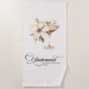Serviette De Plage Bridesmaid Espresso Martini Bachelorette
