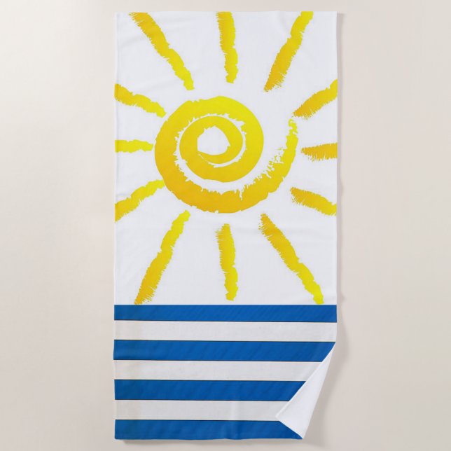Serviette de plage "Bright Sunshine" (Devant)