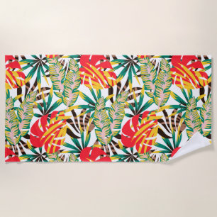 Serviette De Plage Bright Tropical
