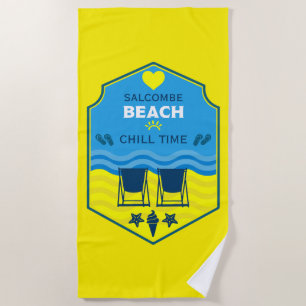 Serviette De Plage British Beach Theme Gift