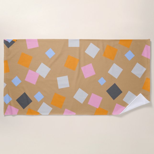 Serviette De Plage Bronze Champagne  (Devant)