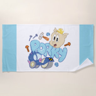 Serviette De Plage BUGS BUNNY BUILDERS™ Dessin de Porky