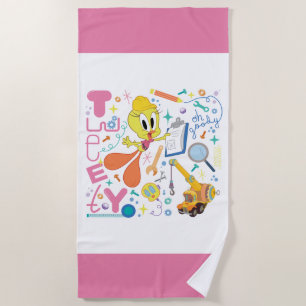 Serviette De Plage BUGS BUNNY BUILDERS™ Outils de travail de TWEETY™