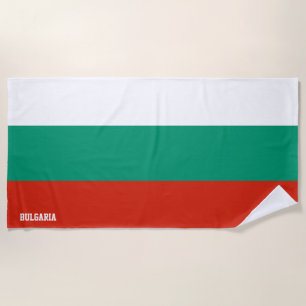 Serviette De Plage Bulgarie Drapeau magnifique patriotique