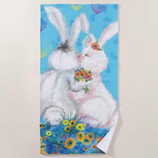 Serviette de plage Bunny - Hug (Devant)