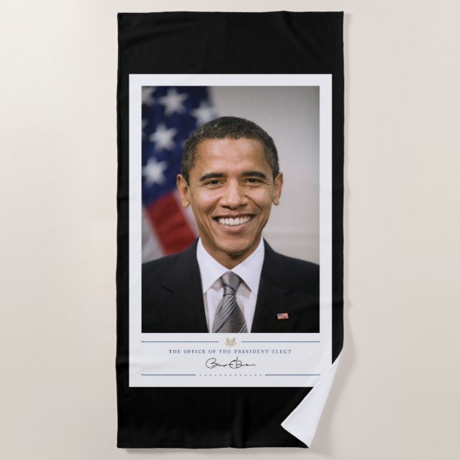 Serviette De Plage Bureau du président élu Barack Obama (Devant)