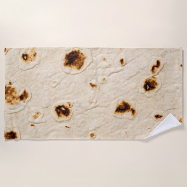 Serviette De Plage Burritos, Tortilla géante (Devant)