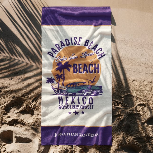 Serviette De Plage Cabo San Lucas Beach Mexico | Tropical Beach (Créateur téléchargé)